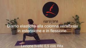 Lezione 72: DIAMO ELASTICITÀ ALLA COLONNA VERTEBRALE IN ESTENSIONE E IN FLESSIONE<br />con Rita