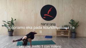 Lezione 77: SCOPRIAMO EKA PADA KOUNDINYASANA I E II<br />con Valerio