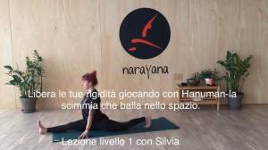 Lezione 83: LIBERA LE TUE RIGIDITÀ GIOCANDO CON HANUMAN-la scimmia che balla nello spazio<br />con Silvia