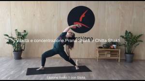 Lezione 92: VITALITÀ E CONCENTRAZIONE. PRANA SHAKTI E CHITTA SHAKTI. <br /> con Giulia