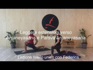 Lezione 17: LEGGERE ESTENSIONI VERSO ANJANEYASANA E PARSVA ANJANEYASANA<br />con Federica S.